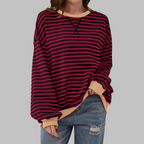 Women's Printed Crew Neck Sweatshirt