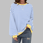 Women's Printed Crew Neck Sweatshirt