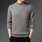 Men's Mock Neck Knit Jumper