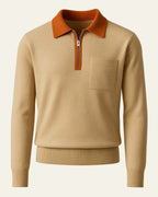 Men's Quarter Zip Chest Pocket Jumper