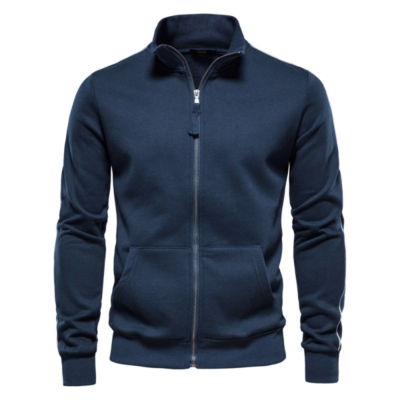 Men's Stand Collar Zip Jacket