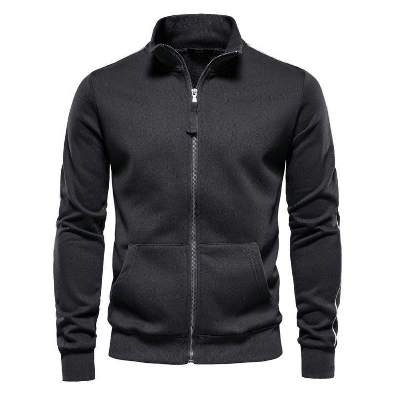Men's Stand Collar Zip Jacket
