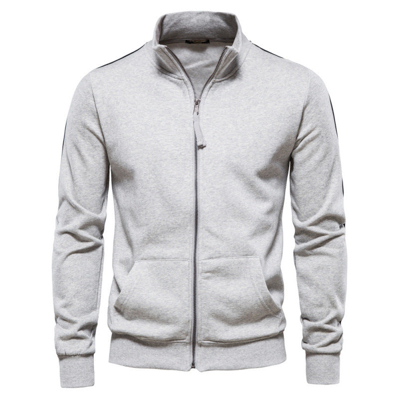 Men's Stand Collar Zip Jacket