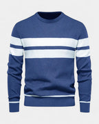 Men's Textured Crew Neck Jumper