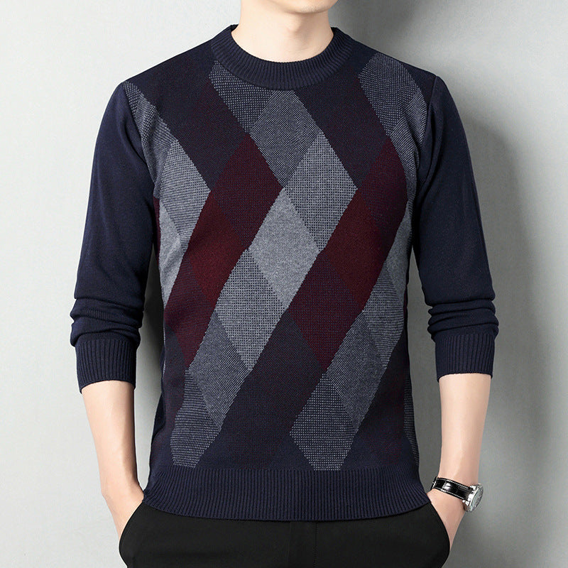 Men's Regular Fit Printed Jumper