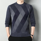 Men's Regular Fit Printed Jumper