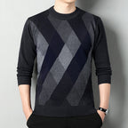 Men's Regular Fit Printed Jumper