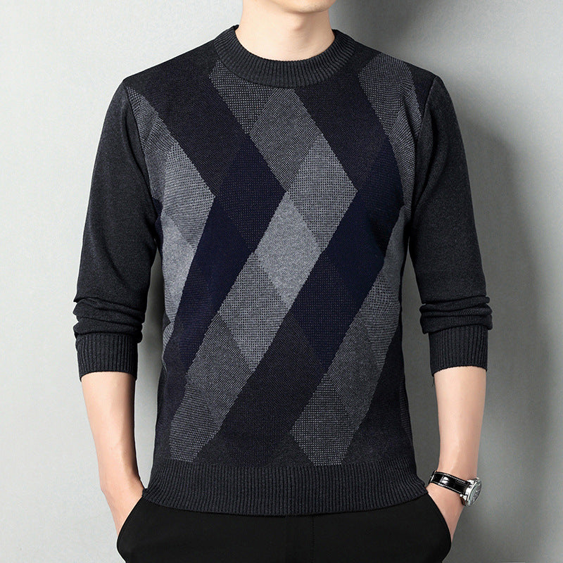 Men's Regular Fit Printed Jumper