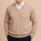 Men's Refined V-Neck Jumper