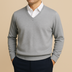 Men's Refined V-Neck Jumper