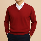 Men's Refined V-Neck Jumper