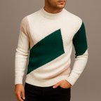 Men's Slim Fit Mock Neck Jumper