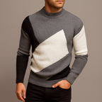 Men's Slim Fit Mock Neck Jumper