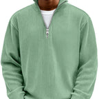 Men's Rib Knit Zip Jumper