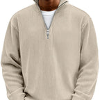 Men's Rib Knit Zip Jumper