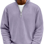 Men's Rib Knit Zip Jumper
