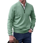 Men's Funnel Neck Half Zip Jumper