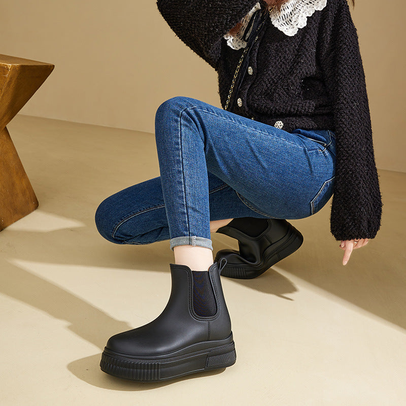 Women's Waterproof Platform Chelsea Boots