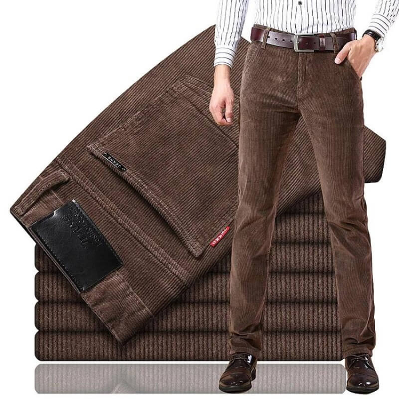 Men's Corduroy Straight Fit Trousers