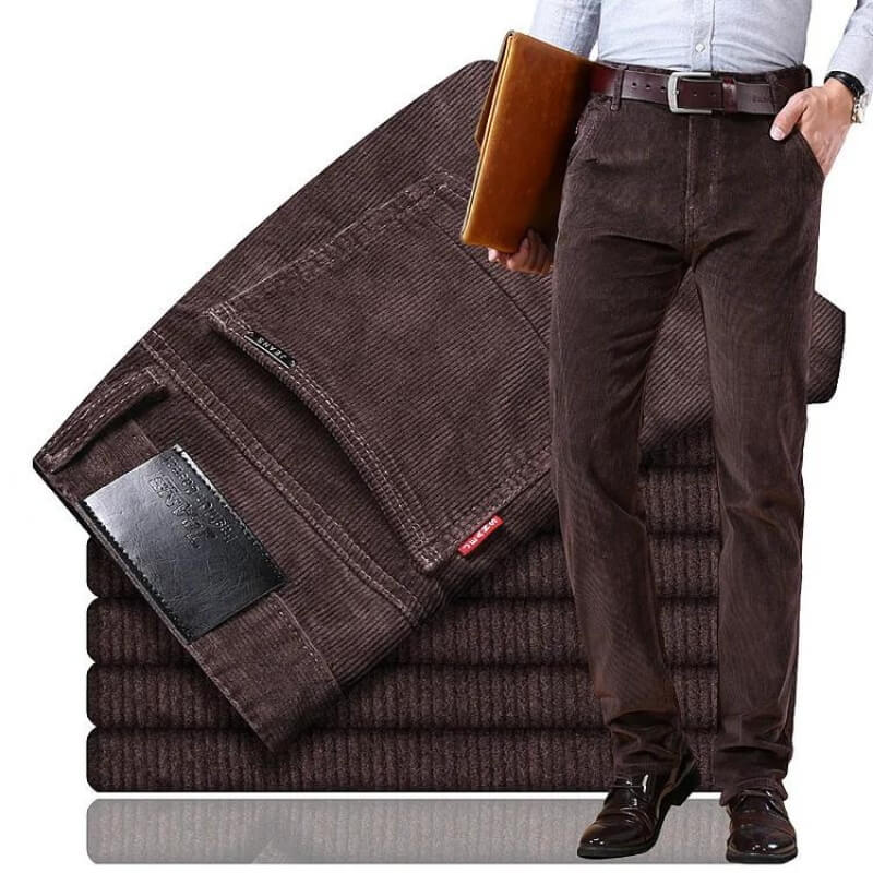 Men's Corduroy Straight Fit Trousers