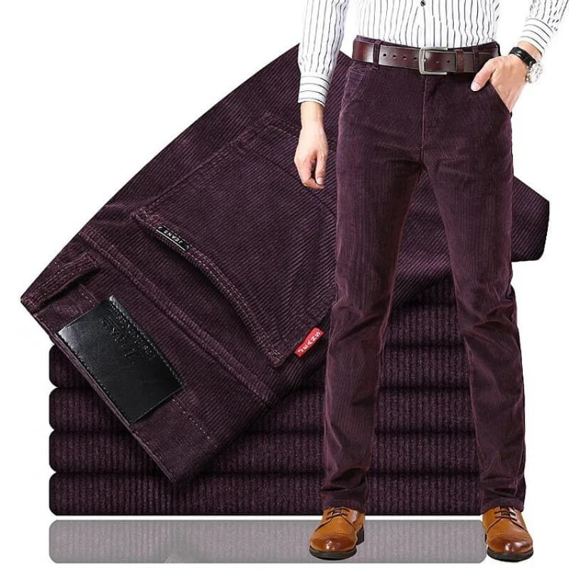 Men's Corduroy Straight Fit Trousers