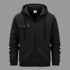 Men's Hooded Utility Zip Jacket