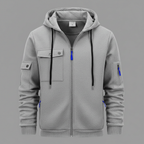 Men's Hooded Utility Zip Jacket