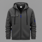 Men's Hooded Utility Zip Jacket