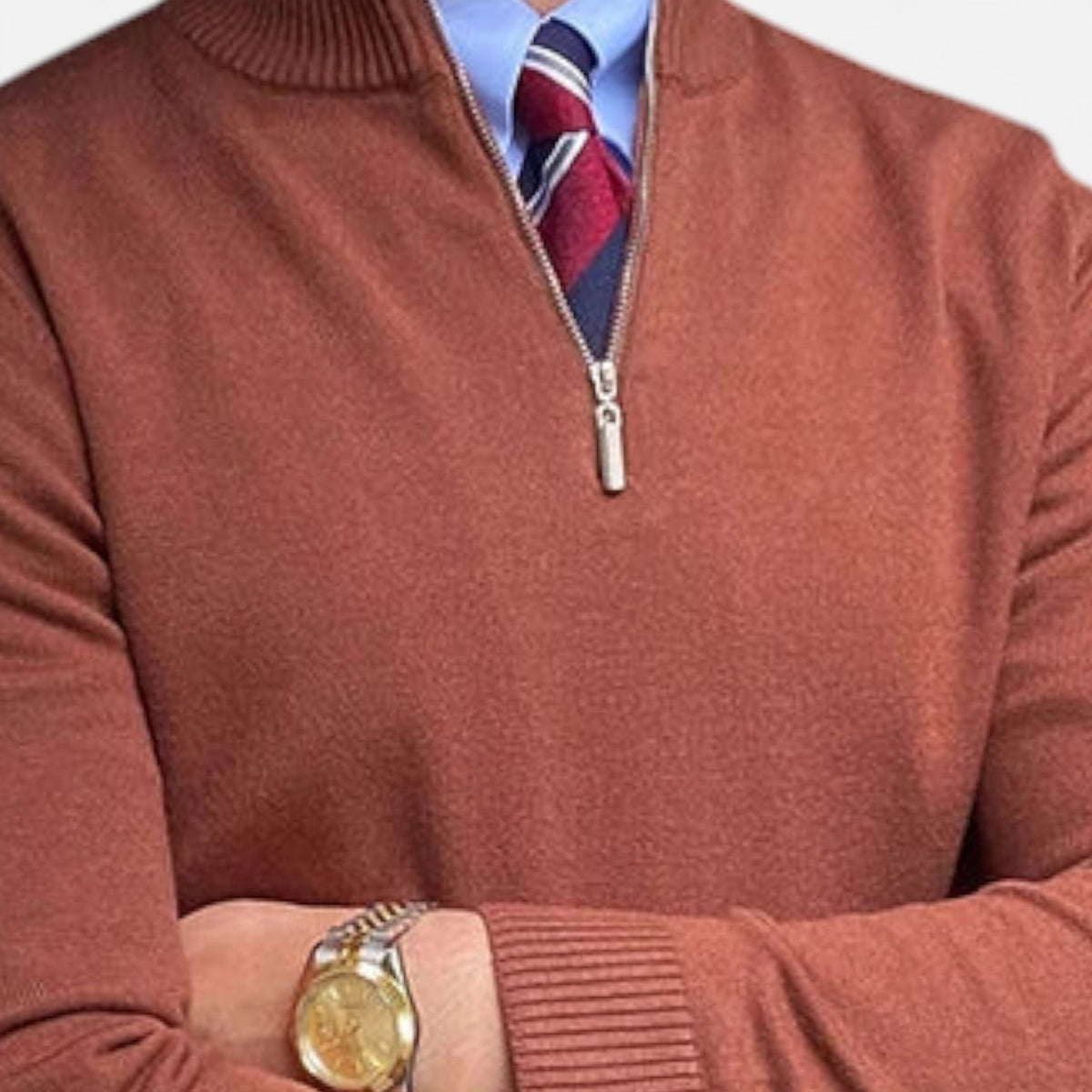 Men's Smooth Knit Half Zip Jumper