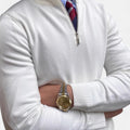 Men's Smooth Knit Half Zip Jumper