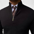 Men's Smooth Knit Half Zip Jumper