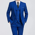 Men's Single-Button Three-Piece Suit