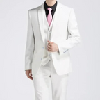 Men's Single-Button Three-Piece Suit