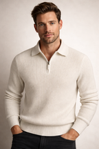 Men's Collared Quarter Zip Jumper
