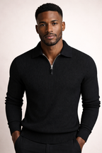 Men's Collared Quarter Zip Jumper