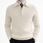Men's Collared Quarter Zip Jumper