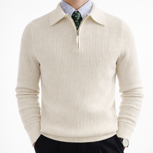 Men's Collared Quarter Zip Jumper