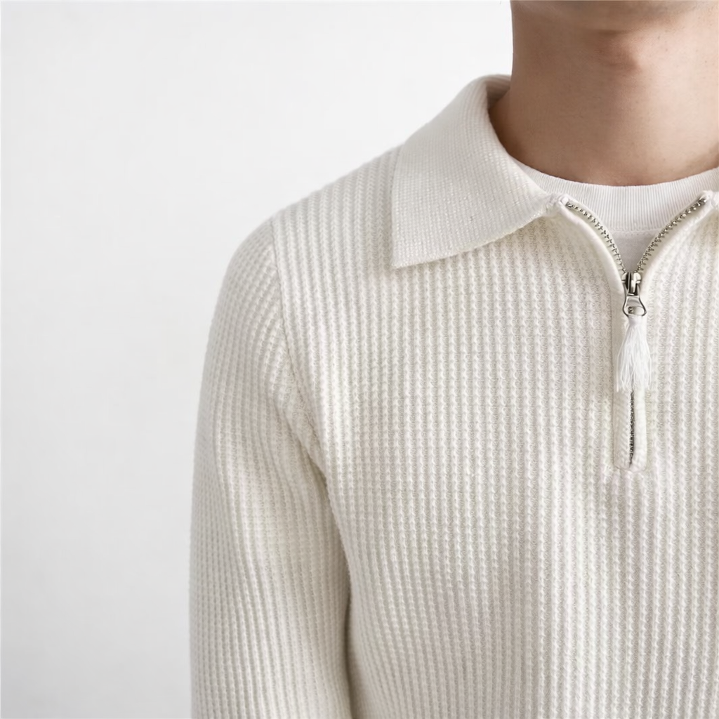 Men's Collared Quarter Zip Jumper