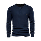 Men's Waffle Henley Shirt