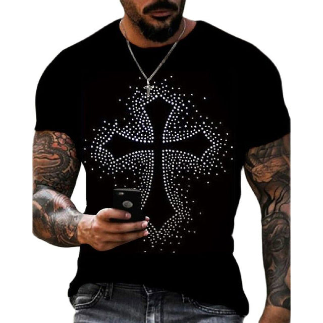 Men's Rhinestone Crown Tee