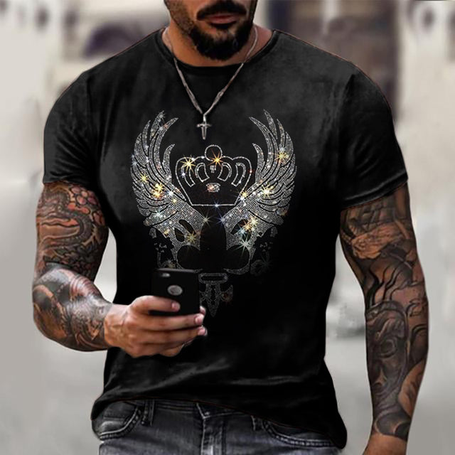 Men's Rhinestone Crown Tee