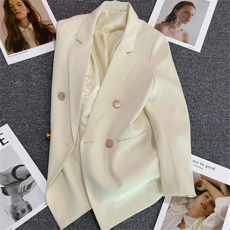 Women's Tailored Double-Button Blazer