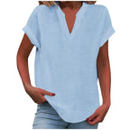 Women's Easy V-Neck Blouse