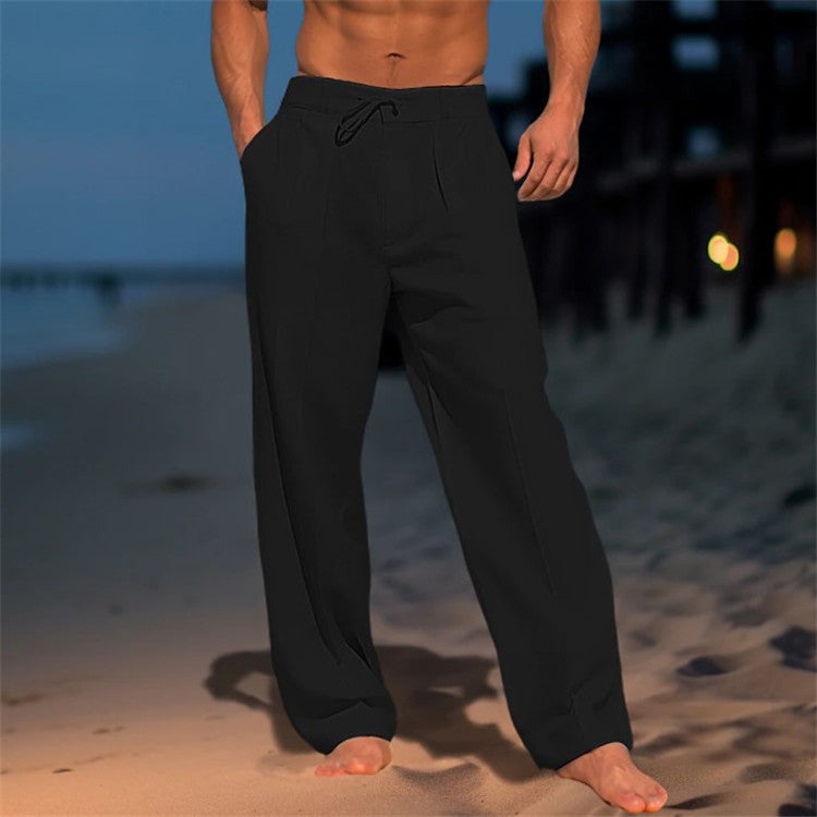 Men's Pleated Travel Trousers