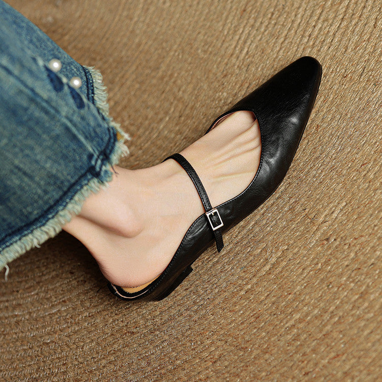 Women's Pointed Toe Mule Flats