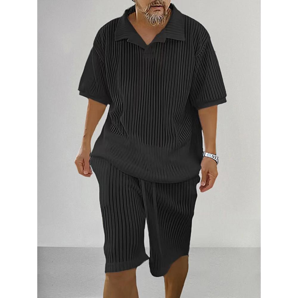 Men's Textured Knit Lounge Set