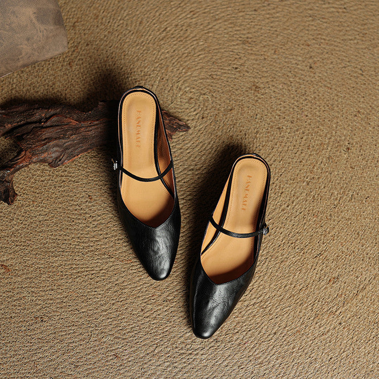 Women's Pointed Toe Mule Flats