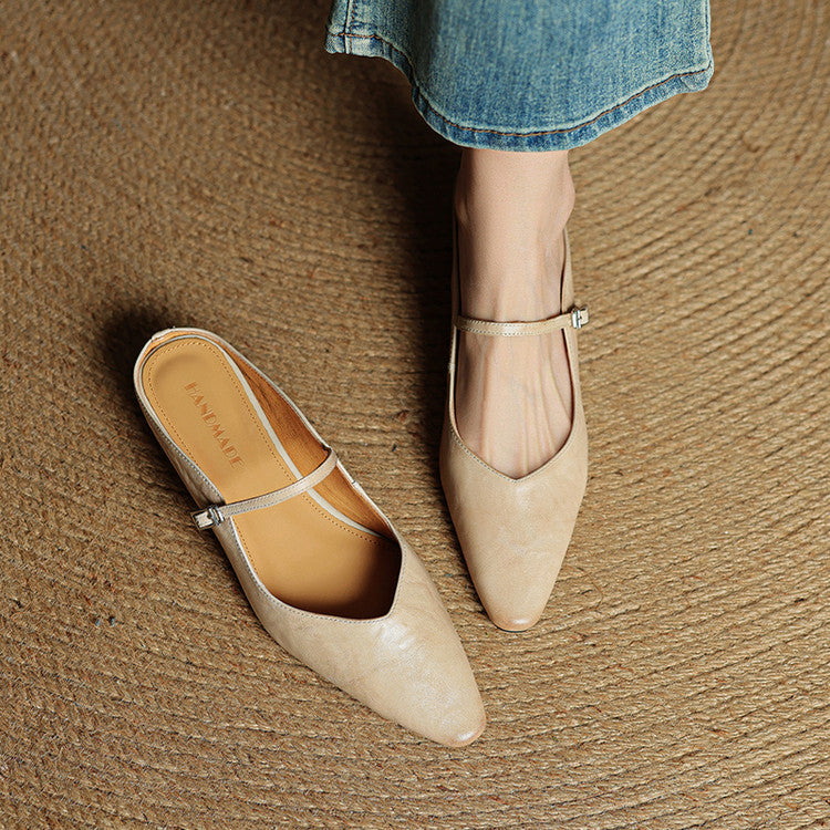 Women's Pointed Toe Mule Flats