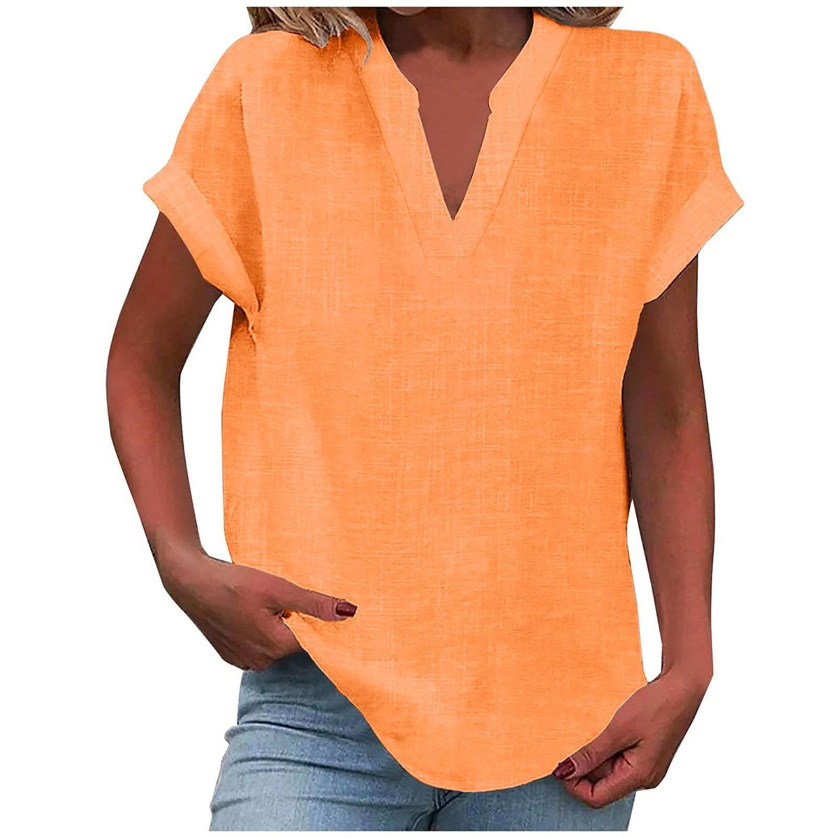 Women's Easy V-Neck Blouse
