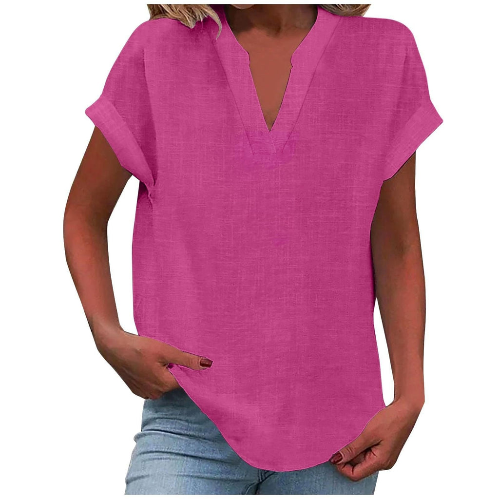 Women's Easy V-Neck Blouse